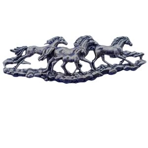 Vintage Silver Cloud Inc Sterling silver handmade brooch, 925 running horse pony